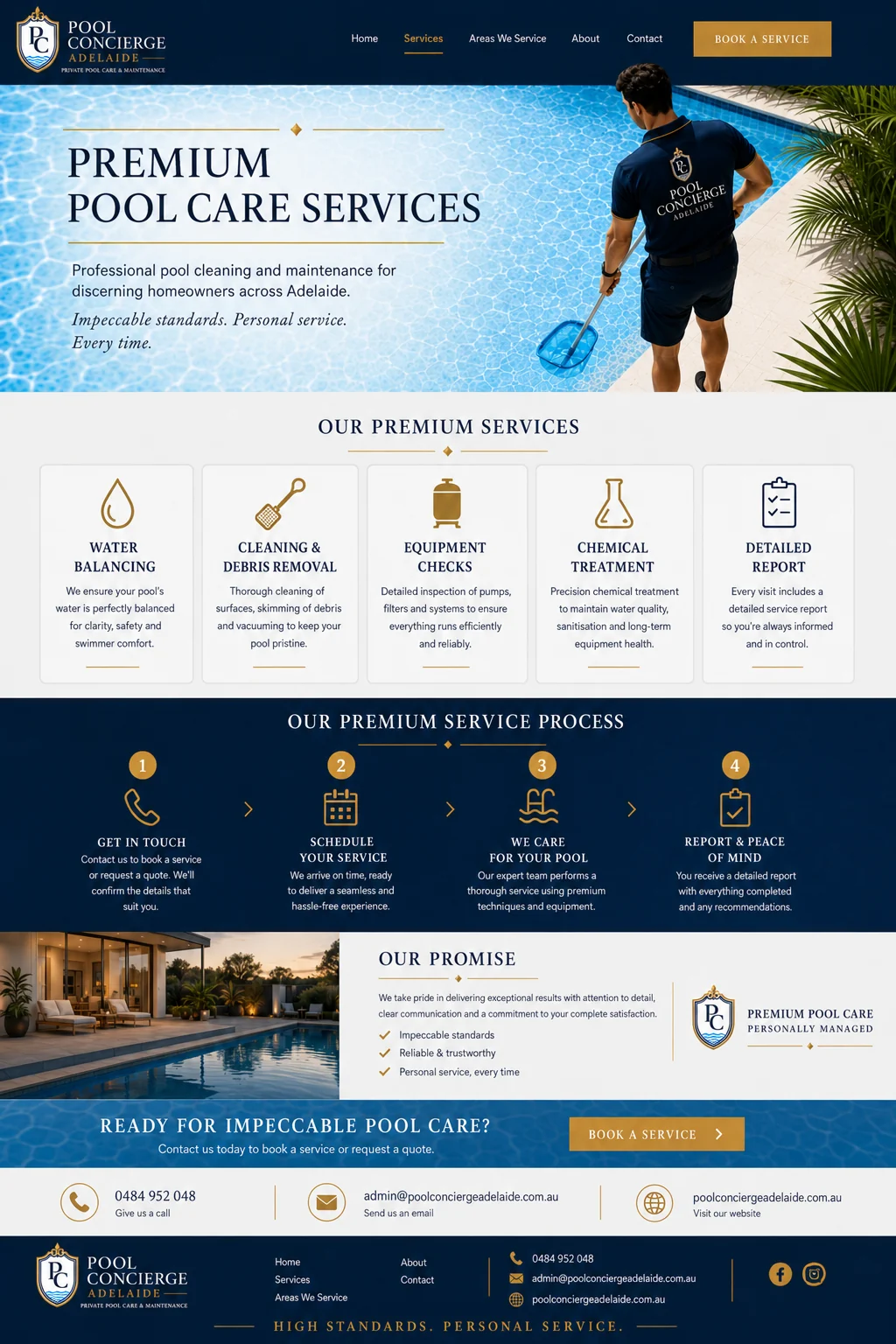 Professional pool cleaning and water care